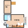近鉄難波線・奈良線/富雄駅 徒歩2分 2階 築36年 1Rの間取り