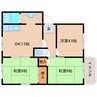 近鉄難波線・奈良線/学園前駅 バス:5分:停歩4分 2階 築32年 3DKの間取り