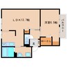 近鉄難波線・奈良線/学園前駅 バス:10分:停歩4分 2階 築26年 1LDKの間取り