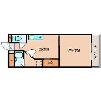 間取図 近鉄難波線・奈良線/学園前駅 徒歩4分 1階 築24年