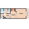 近鉄難波線・奈良線/学園前駅 徒歩4分 1階 築25年 2Kの間取り