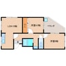 近鉄難波線・奈良線/菖蒲池駅 徒歩6分 4階 築54年 2LDKの間取り