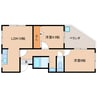 近鉄難波線・奈良線/菖蒲池駅 徒歩6分 4階 築55年 2LDKの間取り