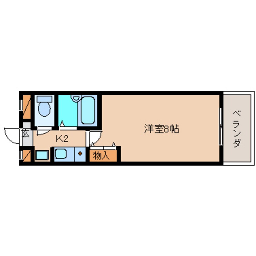 間取図 近鉄難波線・奈良線/富雄駅 徒歩10分 3階 築27年