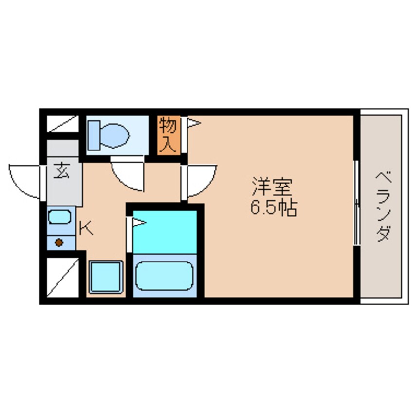 間取図 近鉄難波線・奈良線/富雄駅 徒歩10分 2階 築27年