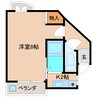 近鉄難波線・奈良線/学園前駅 徒歩8分 4階 築22年 1Kの間取り