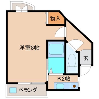 間取図 近鉄難波線・奈良線/学園前駅 徒歩8分 4階 築22年