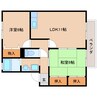 近鉄難波線・奈良線/学園前駅 徒歩14分 1階 築24年 2LDKの間取り