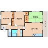近鉄難波線・奈良線/学園前駅 徒歩10分 3階 築33年 3LDKの間取り