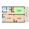 近鉄難波線・奈良線/富雄駅 徒歩10分 2階 築28年 2DKの間取り