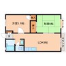 近鉄難波線・奈良線/学園前駅 徒歩10分 2階 築30年 2LDKの間取り