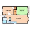 近鉄難波線・奈良線/学園前駅 徒歩10分 2階 築30年 2LDKの間取り