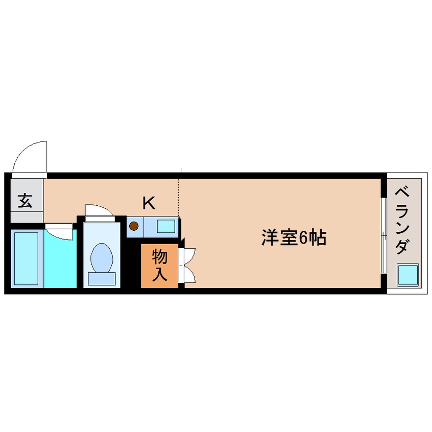 間取図 近鉄難波線・奈良線/菖蒲池駅 徒歩1分 4階 築34年