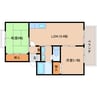近鉄難波線・奈良線/学園前駅 徒歩22分 2階 築25年 2LDKの間取り