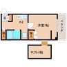 近鉄難波線・奈良線/富雄駅 徒歩9分 2階 築35年 1Kの間取り