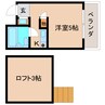 近鉄難波線・奈良線/学園前駅 徒歩7分 3階 築34年 1Rの間取り