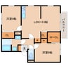 近鉄難波線・奈良線/学園前駅 徒歩10分 2階 築28年 2LDKの間取り