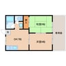 近鉄難波線・奈良線/学園前駅 徒歩13分 1階 築38年 2DKの間取り