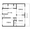 近鉄難波線・奈良線/学園前駅 バス:15分:停歩3分 3階 築39年 3DKの間取り
