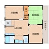 近鉄難波線・奈良線/学園前駅 バス:15分:停歩3分 2階 築39年 3LDKの間取り