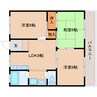 近鉄難波線・奈良線/学園前駅 バス:15分:停歩3分 2階 築40年 3LDKの間取り