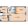 近鉄けいはんな線/学研奈良登美ケ丘駅 徒歩20分 5階 築35年 3LDKの間取り