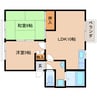 近鉄難波線・奈良線/学園前駅 徒歩18分 2階 築31年 2LDKの間取り