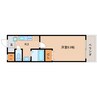 近鉄難波線・奈良線/富雄駅 徒歩5分 5階 築20年 1Kの間取り