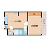 近鉄難波線・奈良線/学園前駅 徒歩18分 2階 築51年 1LDKの間取り