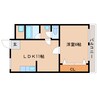 近鉄難波線・奈良線/学園前駅 徒歩18分 2階 築51年 1LDKの間取り