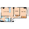 近鉄難波線・奈良線/学園前駅 徒歩13分 1階 築54年 2LDKの間取り