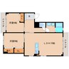 近鉄難波線・奈良線/学園前駅 徒歩13分 3階 築54年 2LDKの間取り
