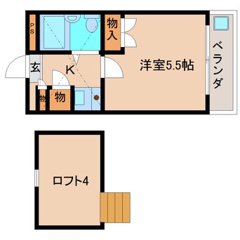 間取図 近鉄難波線・奈良線/富雄駅 徒歩5分 3階 築35年