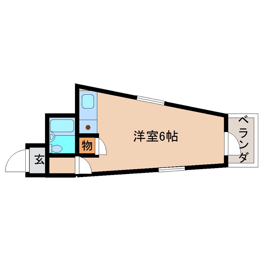 間取図 近鉄難波線・奈良線/富雄駅 徒歩1分 3階 築30年