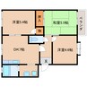 近鉄難波線・奈良線/学園前駅 バス:12分:停歩5分 1階 築31年 3DKの間取り