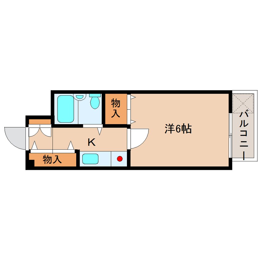 間取図 近鉄難波線・奈良線/富雄駅 徒歩3分 2階 築30年