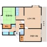 近鉄難波線・奈良線/学園前駅 バス:12分:停歩4分 1階 築29年 2LDKの間取り