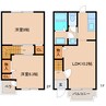 近鉄難波線・奈良線/学園前駅 バス:7分:停歩11分 1-2階 築19年 2LDKの間取り
