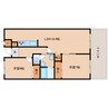 近鉄けいはんな線/学研奈良登美ケ丘駅 徒歩20分 4階 築35年 2LDKの間取り