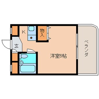 間取図 近鉄難波線・奈良線/菖蒲池駅 徒歩5分 1階 築31年