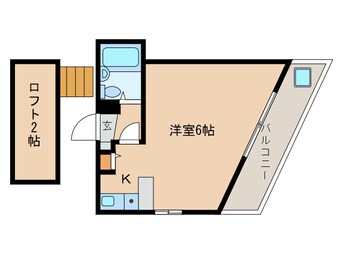 間取図 近鉄難波線・奈良線/富雄駅 徒歩22分 3階 築34年