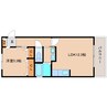 近鉄難波線・奈良線/菖蒲池駅 徒歩7分 2階 築17年 1LDKの間取り