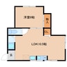 近鉄難波線・奈良線/富雄駅 徒歩10分 2階 築53年 1LDKの間取り