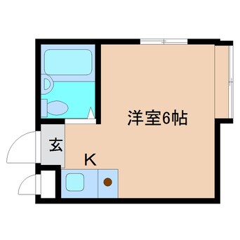 間取図 近鉄難波線・奈良線/菖蒲池駅 徒歩7分 3階 築35年