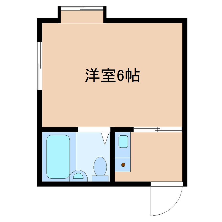 間取図 近鉄難波線・奈良線/菖蒲池駅 徒歩7分 4階 築35年