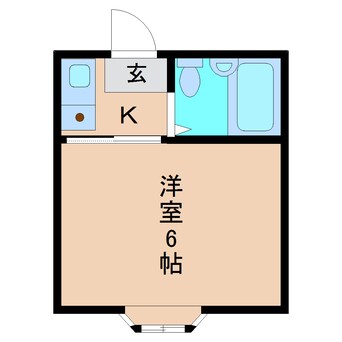 間取図 近鉄難波線・奈良線/菖蒲池駅 徒歩7分 4階 築35年