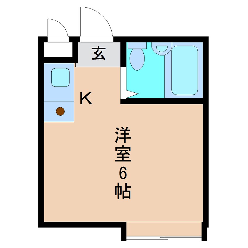 間取図 近鉄難波線・奈良線/菖蒲池駅 徒歩7分 1階 築35年