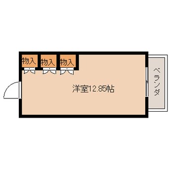 間取図 近鉄難波線・奈良線/富雄駅 徒歩5分 3階 築56年