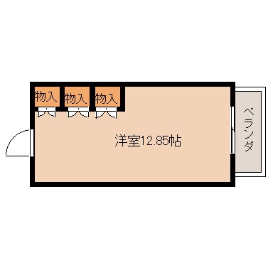 間取り図 近鉄難波線・奈良線/富雄駅 徒歩5分 4階 築56年