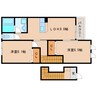 近鉄難波線・奈良線/富雄駅 バス:8分:停歩1分 2階 築14年 2LDKの間取り